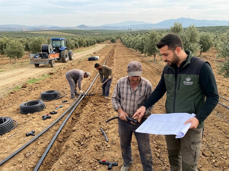 Zeytinlik Sulama Sistemleri Tasarımı